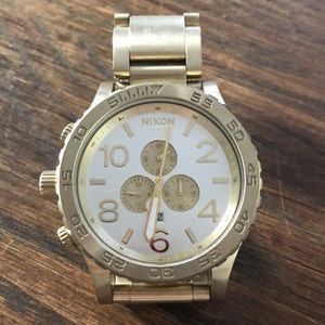 Nixon 51-30 Chronograph Gold Watch